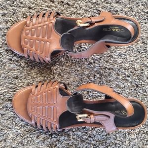 Women's leather heels